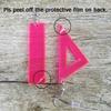 Funny Jewelry Math Ruler Triangle Acrylic Material Pendant 4 Colors Available Fashion Cute Earrings For Women Girls Gifts