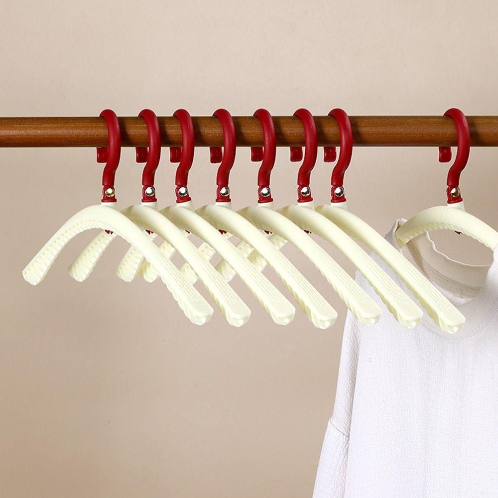 10 шт Дофаминовые складные вешалки для одежды нескользящие держатели для одежды сушилка для одежды отель бежевый 986₽
