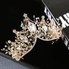 Baroque Queen Crown Handmade Gold Wedding Tiaras And Crown For Bride Headband