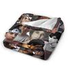 80s Ralph Macchio Limited Flannel Blanket  Super Soft Throw Blanket for Couch Chair Camping Trend Bedspread Sofa Bed Cover
