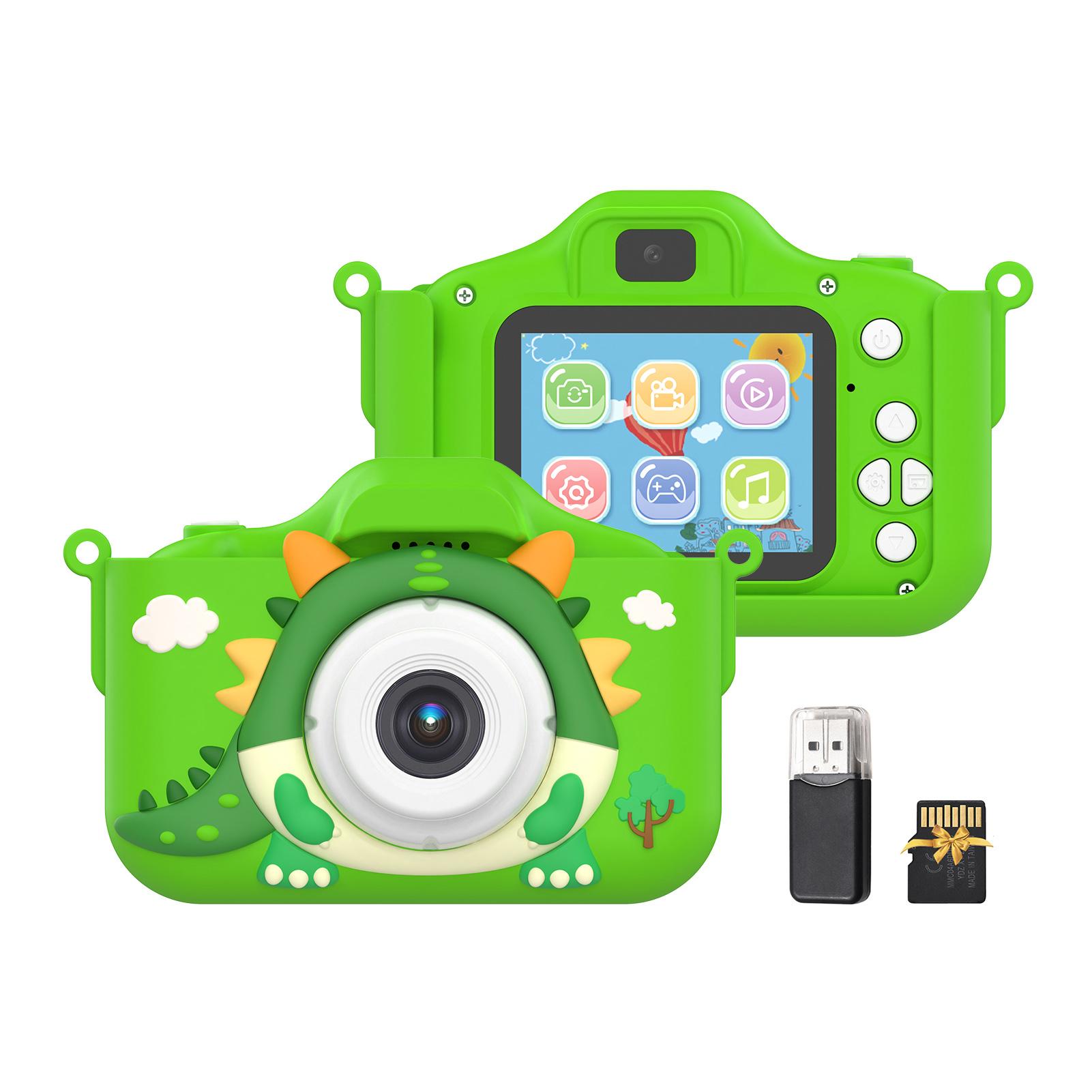 

1080P Детская цифровая камера Симпатичная цифровая видеокамера для детей Двойной объектив 2,0-дюймовый IPS-экран 48M синий