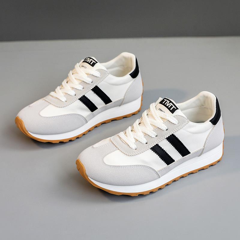 

Jcf202/Новинка весны и лета, дышащие кроссовки с цветными блоками, повседневная женская обувь, толстая подошва, увеличенный круглый носок, корейский стиль 40