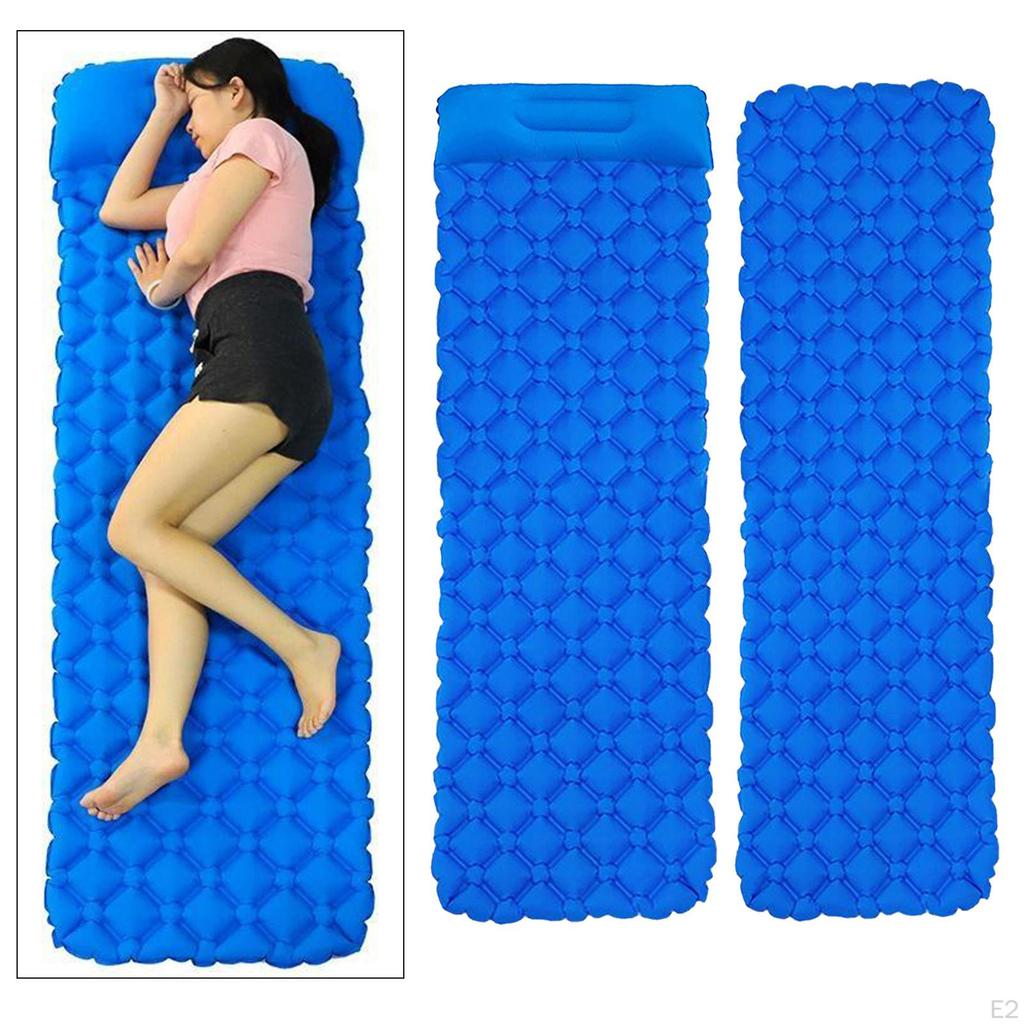 Camping Sleeping Pad Inflatable Air Mattresses Outdoor Mat Bed Ultralight