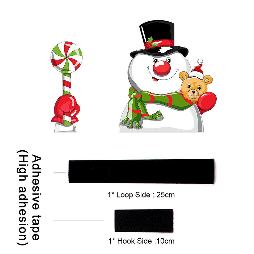 Car Stickers Car Rear Windshield Decals Christmas Decoration Waving Wiper Stickers Rear Window Wiper Decor
