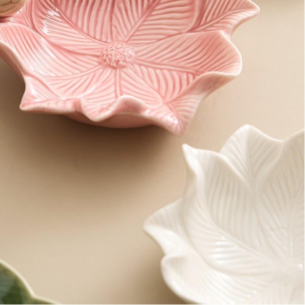 Ceramic Dim Sum Tray Bird Design Jewelry Holder Case Dessert Plate Flower Storage Dish Home Decor