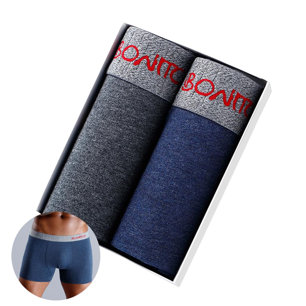 

BONITOS, 2 шт., мужские трусы, хлопковые мужские трусы, удобные боксеры для мужчин, нижнее белье M