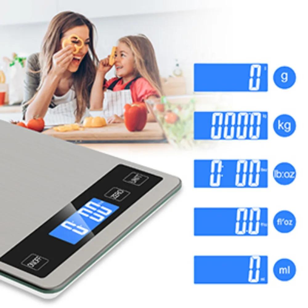 15kg Food Digital Scale for Weight Loss Waterproof Jewellery Weighing Nutritional Scales Cooking Baking Tool Kitchen Accessories