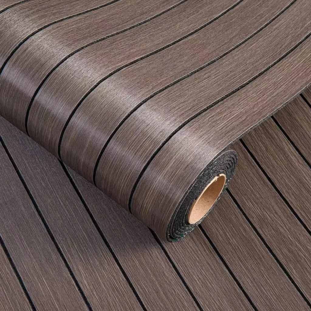 1 Roll Self-Adhesive 3D Wood Grain Vinyl Wall Panels-Easy to Install for Ceiling-Home Decor for Living Room,Bedroom,Restaurant