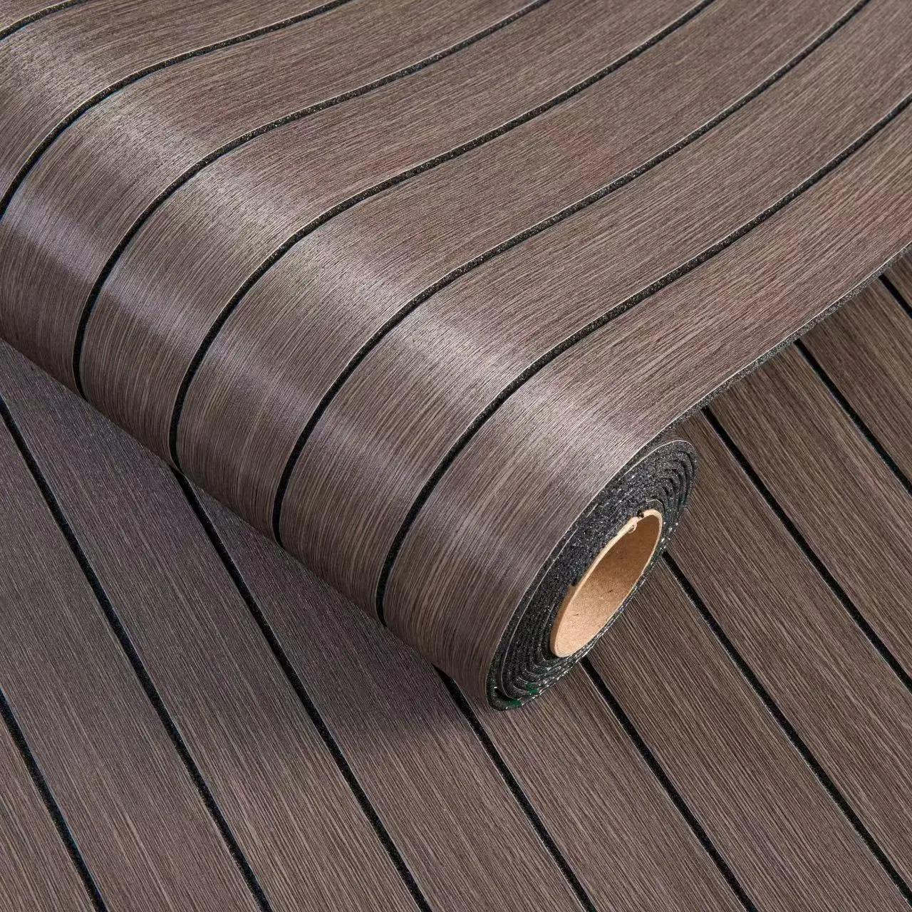 

1 рулон самоклеящихся 3D виниловых стеновых панелей с текстурой дерева - легко установить на потолок - домашний декор для гостиной, спальни, ресторана