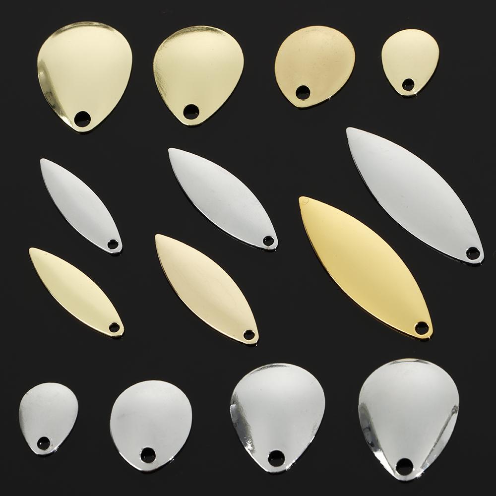 Spinner Tackle Smooth Nickel Vibration VIB Lure Fishing Attractor Spinner Blades Metal WillowMetal