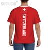 Swiss Switzerland MMA Boxing Muay Thai T-shirt National Flag Print 3D Training Unisex Men Women Quick Dry Fitness Gym Sport Workout Casual Streetwear