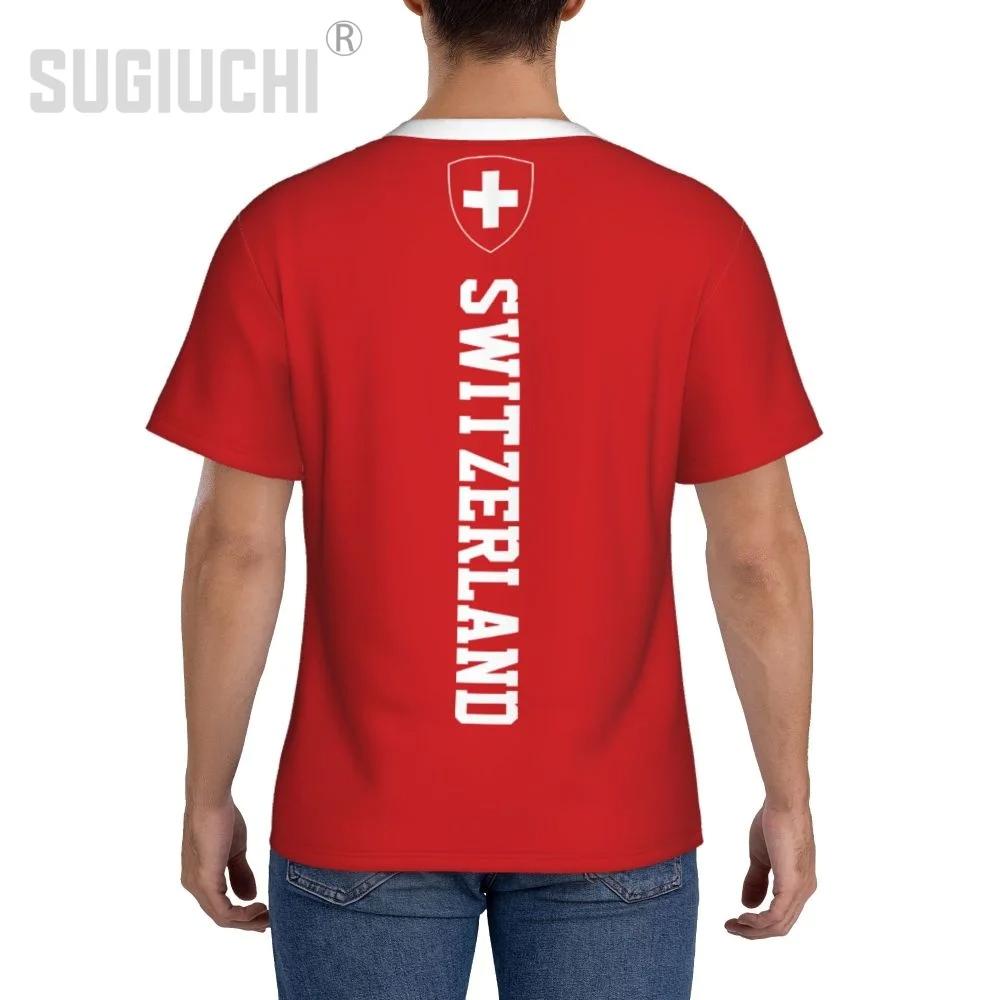 Swiss Switzerland MMA Boxing Muay Thai T-shirt National Flag Print 3D Training Unisex Men Women Quick Dry Fitness Gym Sport Workout Casual Streetwear