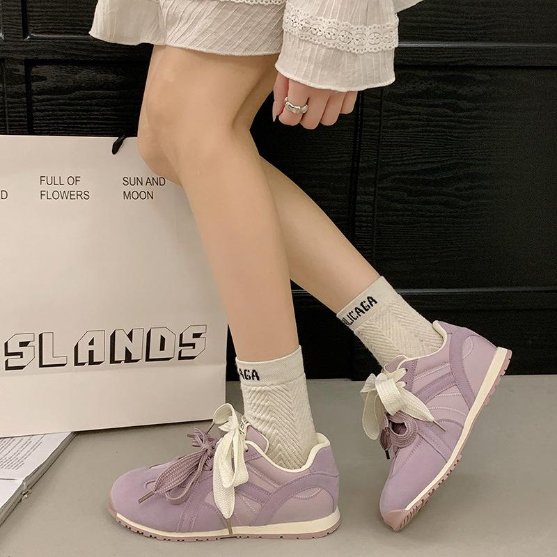 Flat-bottomed Dexun shoes women's 2025 new summer purple soft-soled Forrest Gump shoes super popular casual shoes