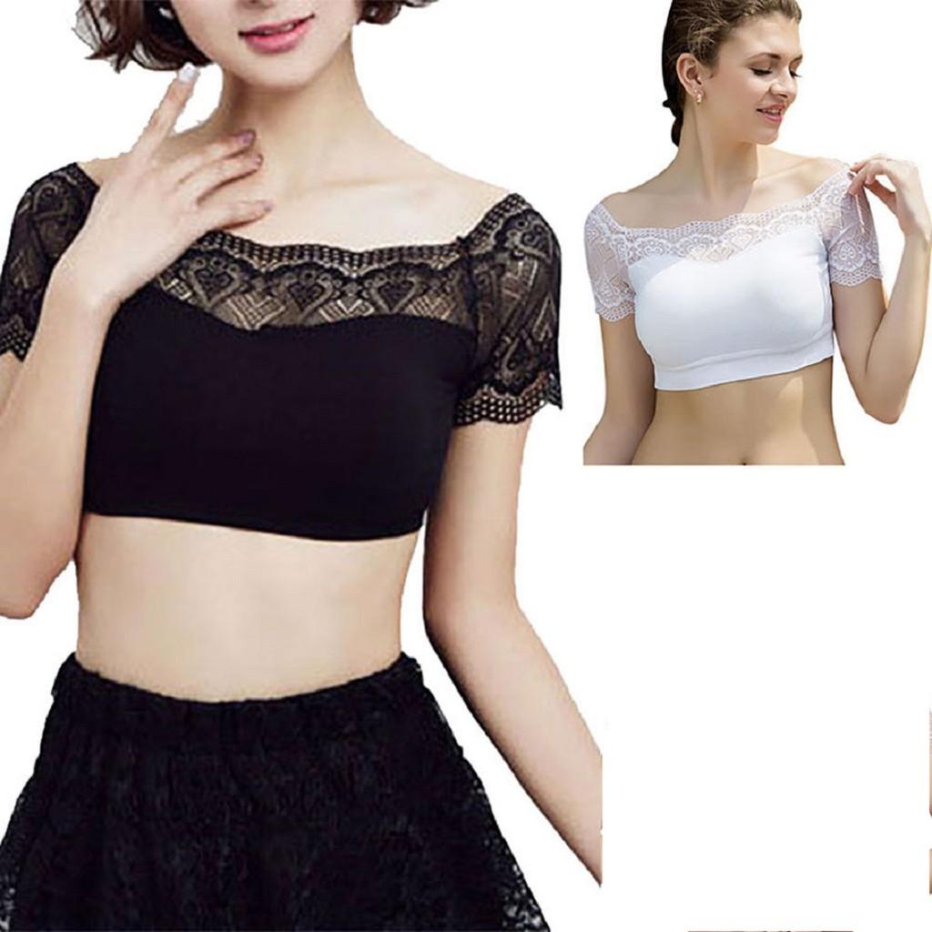 Elegant Women Sexy Lace Padded Bra Bustier Bralette Blouse For Stylish Comfort