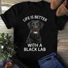 Black Lab Mom T-Shirt: Labrador Dog Lover Gift