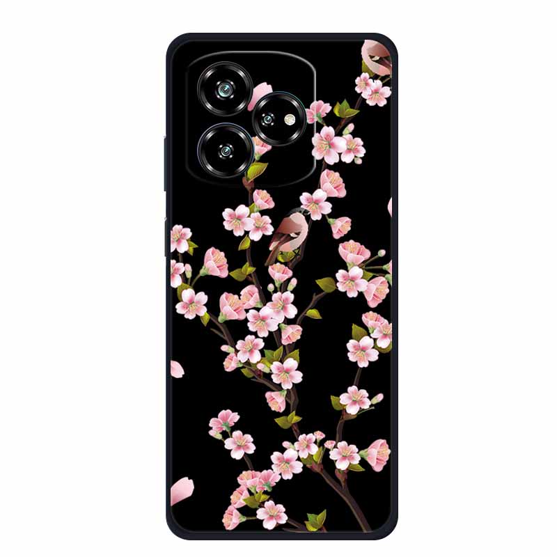 Funda For ZTE Axon 60 Lite Case Cute Cartoon Cat Black Silicone Soft Phone Case For ZTE Blade V60 Axon 60 Back Cover Case 60lite