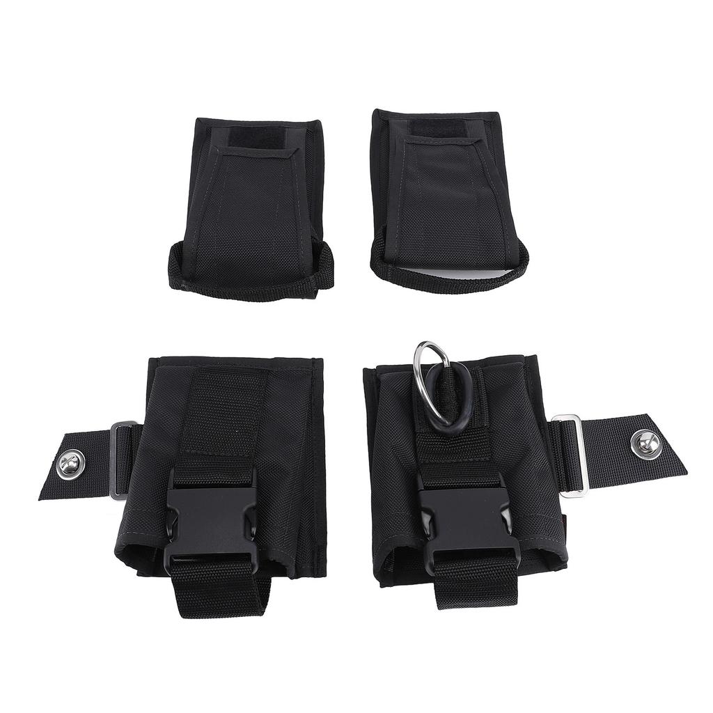 2PCS Scuba Weight Pocket with Quick Release Buckle Nylon Diver Weight Belt Bag Pouch for BCD Diving