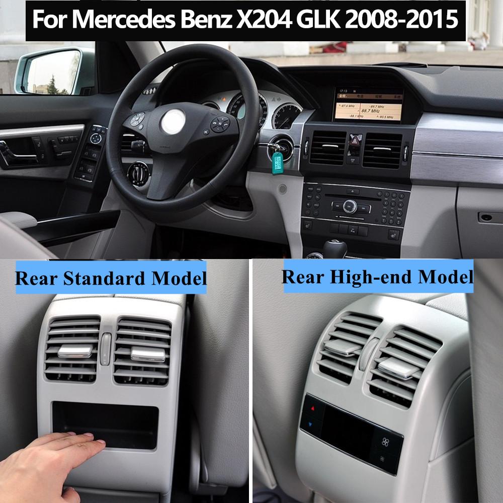 Black Gray Beige Car Rear Air Conditioner Ac Vent Grille Outlet Cover For Mercedes Benz X204 GLK Class 220 250 300 350 2008-2015