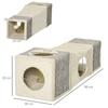 Cat Tunnel, Plush Large Play Tunnel with Two Caves and Hanging Ball, Cream White