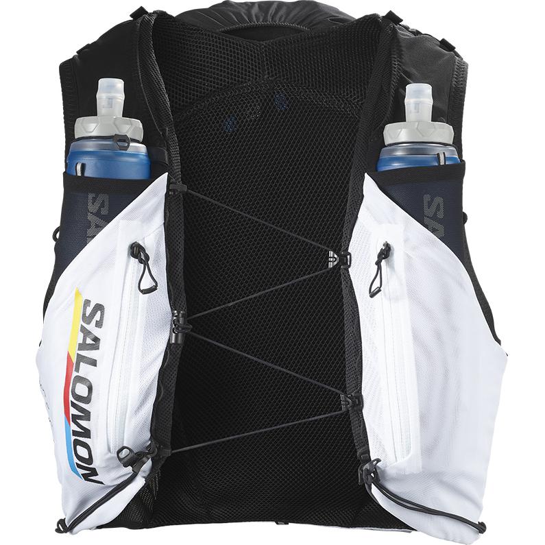 Salomon Running Series Letter Print Color Block Competition Hydration Vest Unisex Vests Black LC2012400