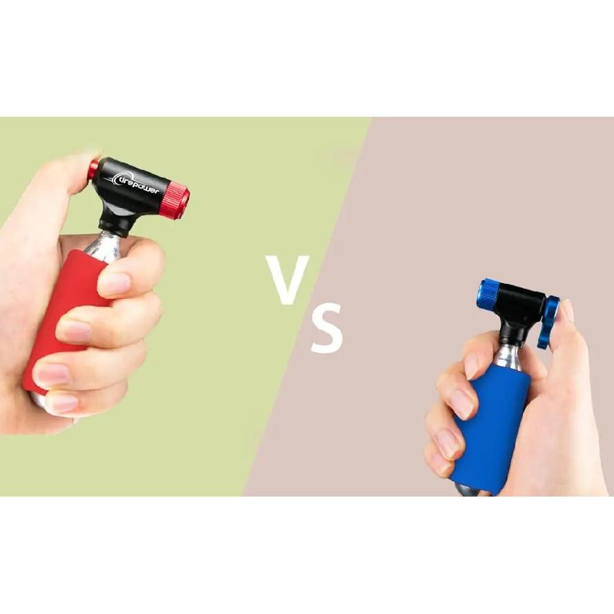 Aluminum Alloy Automatic Pump Mini Portable Bicycle Pump Fast CO2 Tire Inflator Bike Pump Black For Schrader and Presta Adapter