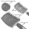 25-26 2 Pack Boar Bristle Hair Brush, Curved And Vented Detangling Hair Brush Compatible With Lo