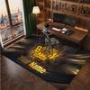 Tappeto in Cristallo Vellutato Personalizzato Boston Bruins, Tappeto Morbido Antiscivolo con Testo Nome Personalizzato per Soggiorno Camera da Letto