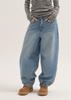 Beoteuneob Balloon Washed Wide Denim (Blue)