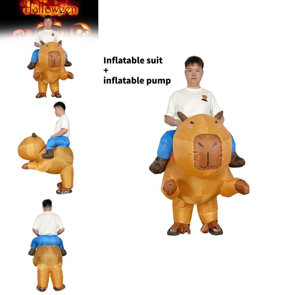 Cute Capybara Inflatable Costume For Halloween Party And Cosplay Events