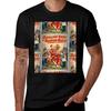 Vintage Circus Poster Met Clowns T-shirt Casual Dagelijkse Kleding Top met Korte Mouwen