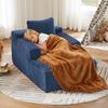 Knochenloser Sofa, Modernes Chaiselongue-Sofa, Cord, Bequemes Schlafsofa / Verstellbares Sofa ohne Montage, Liege für Wohnzimmer, Büro & Wohnung