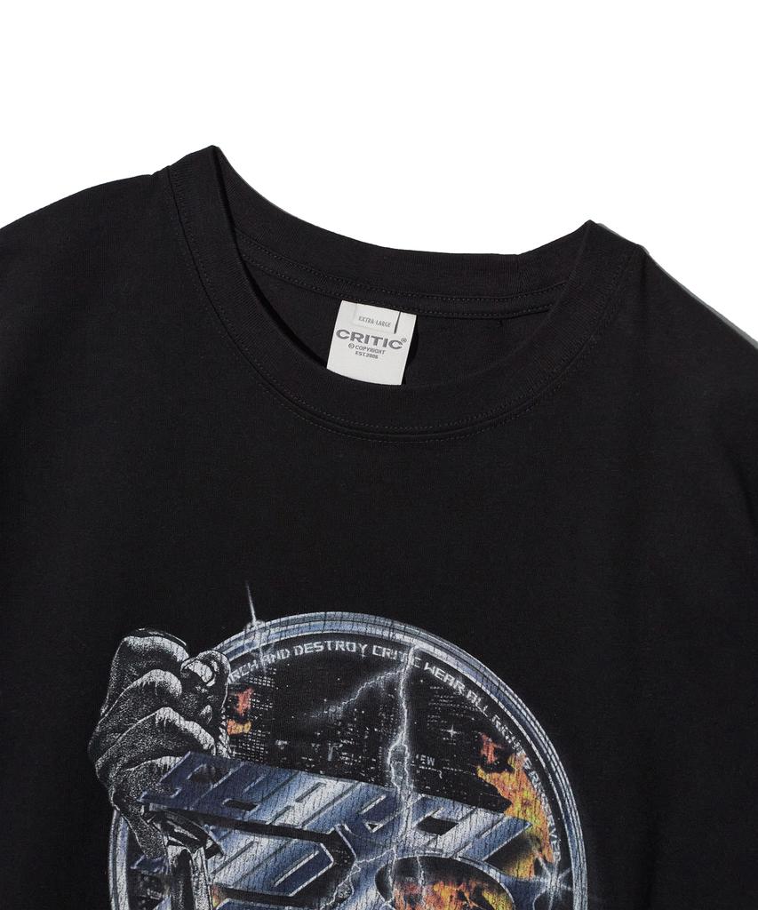 CRITIC Burning Blade T-Shirts Black