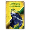 Vintage Brazil Travel Poster Country Flag Metal Tin Signs Retro Carnival Party Metal Plate For Club Home Bar Cafe ART Wall Decor