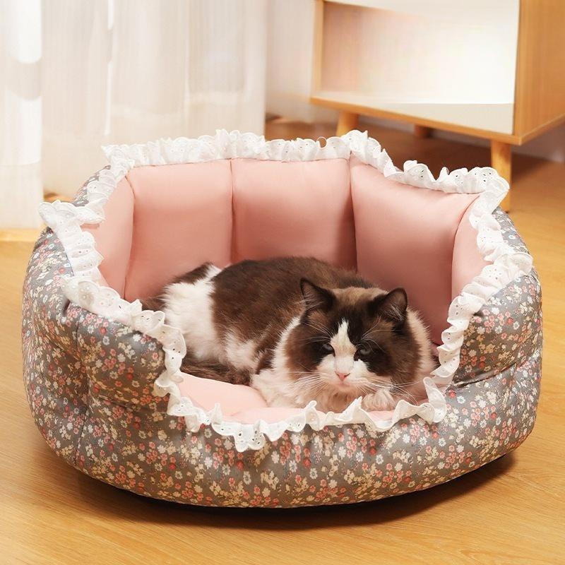 

Моющиеся кровати для домашних животных, принадлежности для матрасов для домашних животных, принадлежности для матрасов для маленьких и больших кошек, жилищные условия, принадлежности для жилья, товары для кошек S коричневый