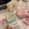 Mini Sanitary Napkins Storage Bag Embroidery Large Capacity Feminine Period Pouch Multifunctional with Lanyard Makeup Bag