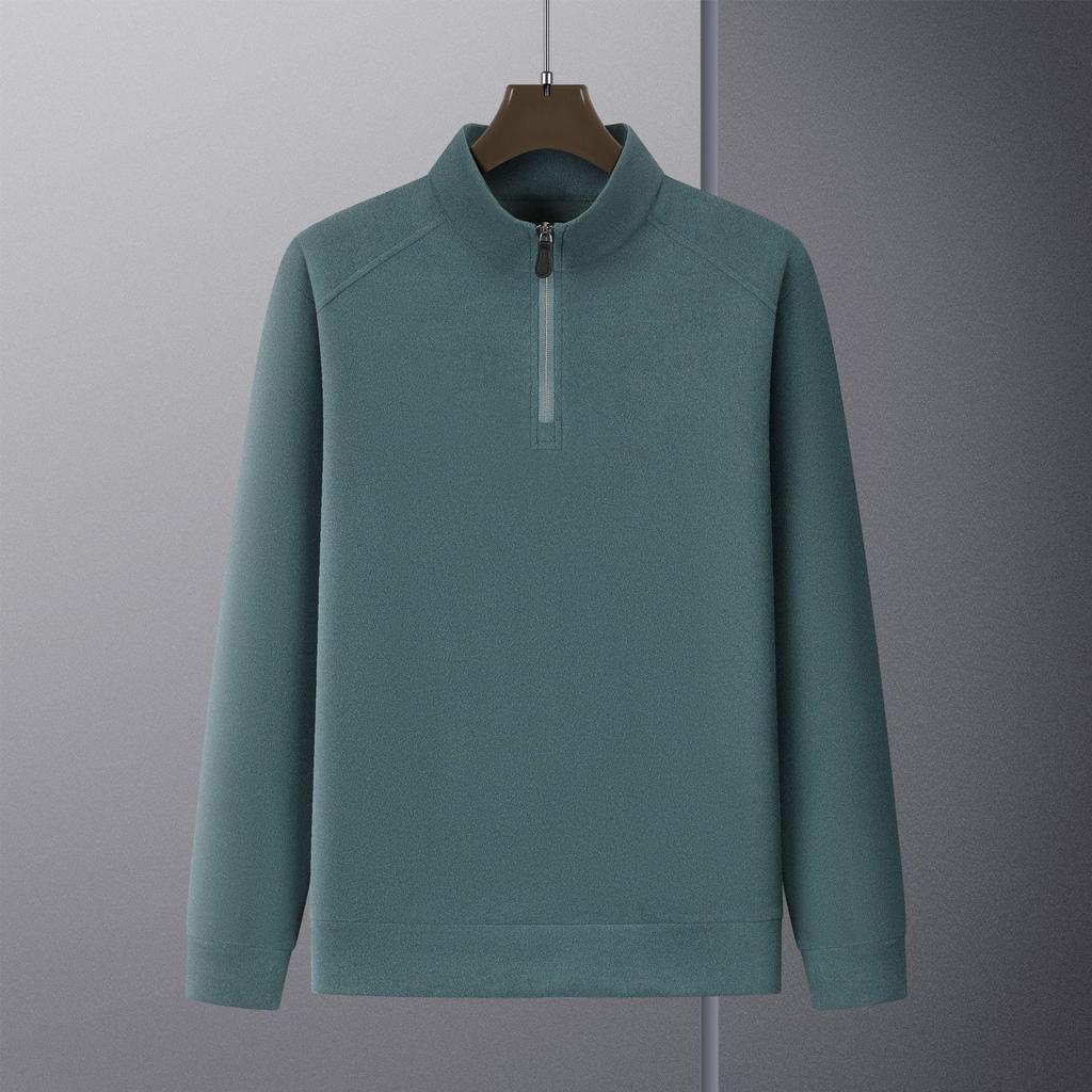 Men’s Thickened Half-Zip Stand-Up Collar Hoodie - Autumn/Winter Sport Casual Top