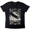 Led Zeppelin T Shirt Vintage Print LZ1 New Official Womens Skinny Fit Black Unisex T-Shirt