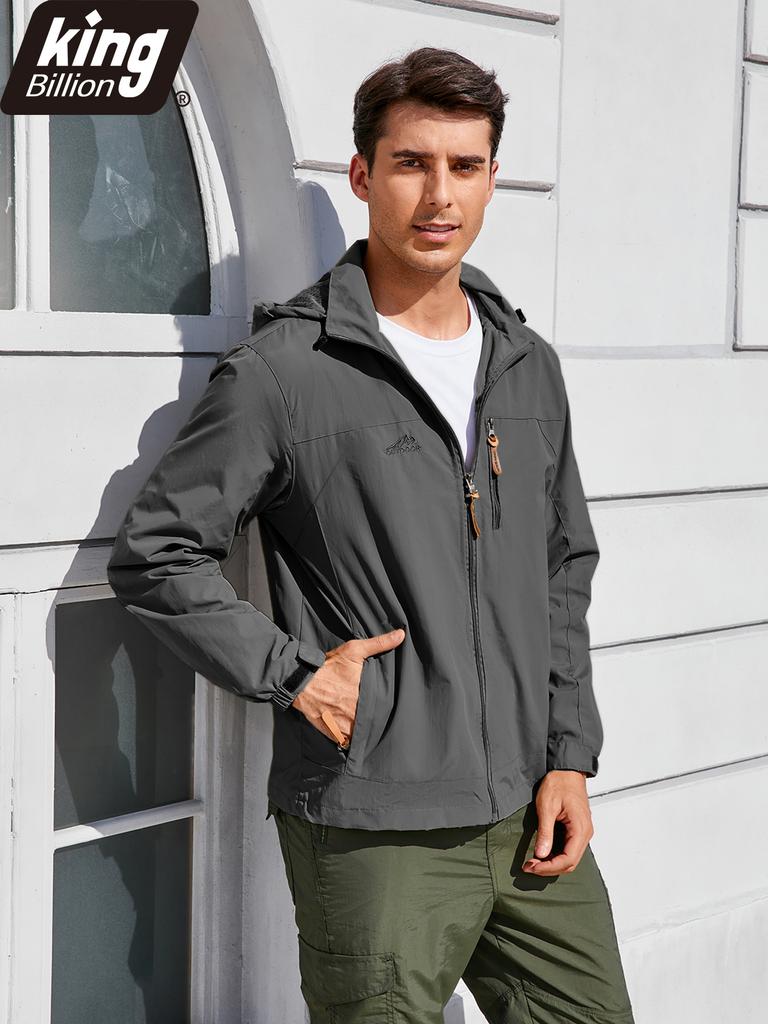 Men's Spring Autumn Thin Hooded Jacket Outdoor Windbreaker Men Climbing Streetwear Casual Coats