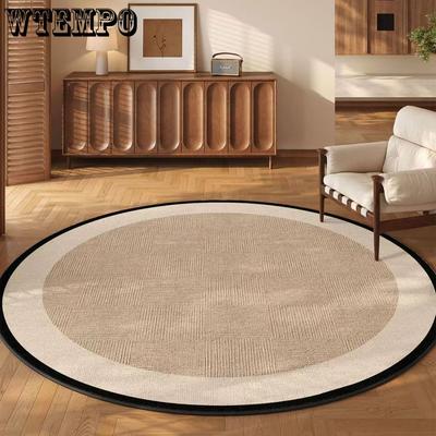 Circular Carpet Living Room Sofa Style Coffee Table Chair Mat Bedroom Bedside Mat