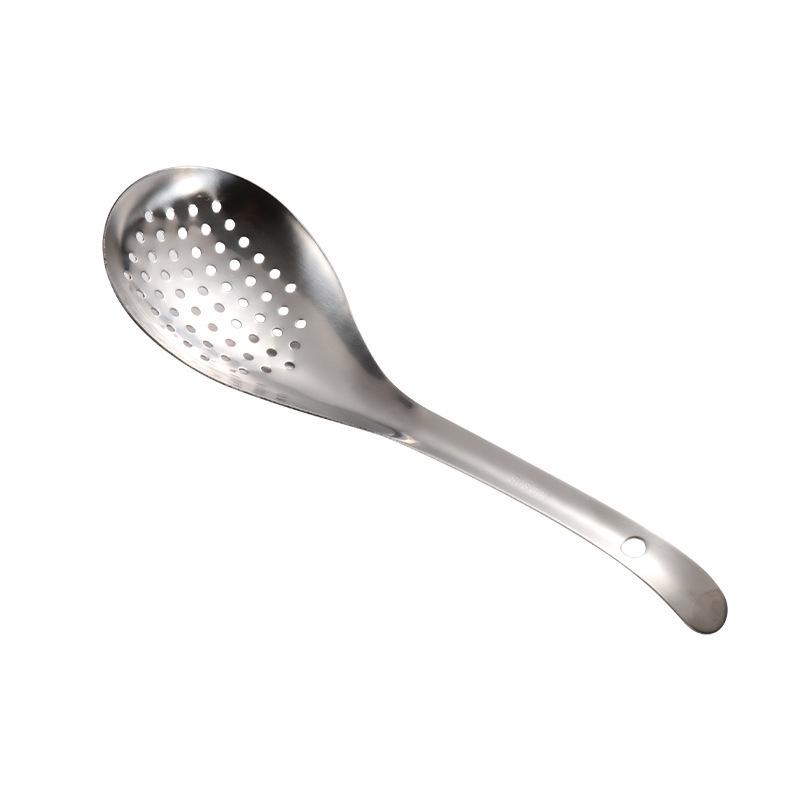 Stainless Steel Peppercorn Leakage Spoon Household Kitchen Fishing Noodle Artifacts Dumplings Noodles Fishing Spoon Draining Deep Frying Leakage Net