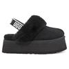 UGG Funkette Slipper Black Women Sneakers White 1113474-BLK