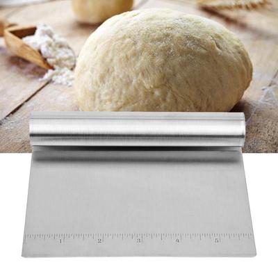 Cukrářská škrabka na mouku na pizzu, pečivo, palačinkové těsto, mouková špachtle, nerezový kráječ těsta