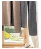 Skin-friendly 18-gauge wool-cashmere long-sleeve slim-fit turtleneck base layer for Autumn/Winter