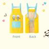 3pcs/set Washable Kids Painting Apron Cartoon Waterproof Apron Children's Apron  Chef Costume