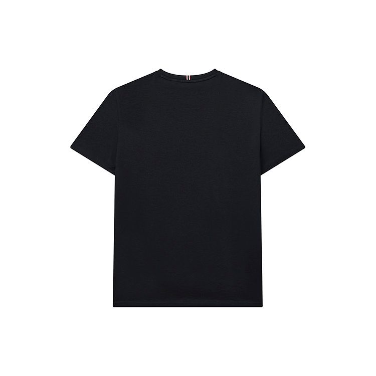 Fila Solid Color Casual Cotton Knit Short Sleeve T-Shirt Men Tops Legendary-Blue F11M231109F-NV