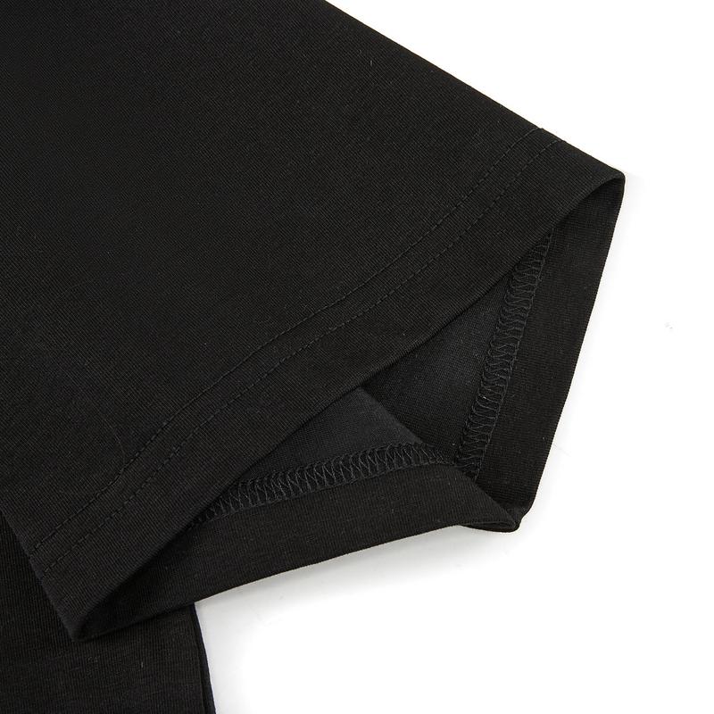 Li Ning Retro Sports Ice Feel Comfortable Loose Short Sleeve T-Shirt Unisex tops Black AHSW887-3