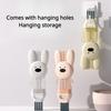 3 In 1 Cup Lid Gap Cleaning Brush Cute Bunny Multifunctional Insulation Bottle Cleaning Silicone Cup Holder Cleaner Home Kitchen