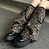 Cold Weather Plush Leg Sleeves with Fleece Interior, Animal Pattern and Elasticized Layering Openings