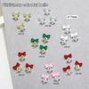 5Pcs Mini Colorful Bow Metal Bell Nail Art Charms Accessor Parts For Manicure Decor Christmas Nails Decor Supplies Material