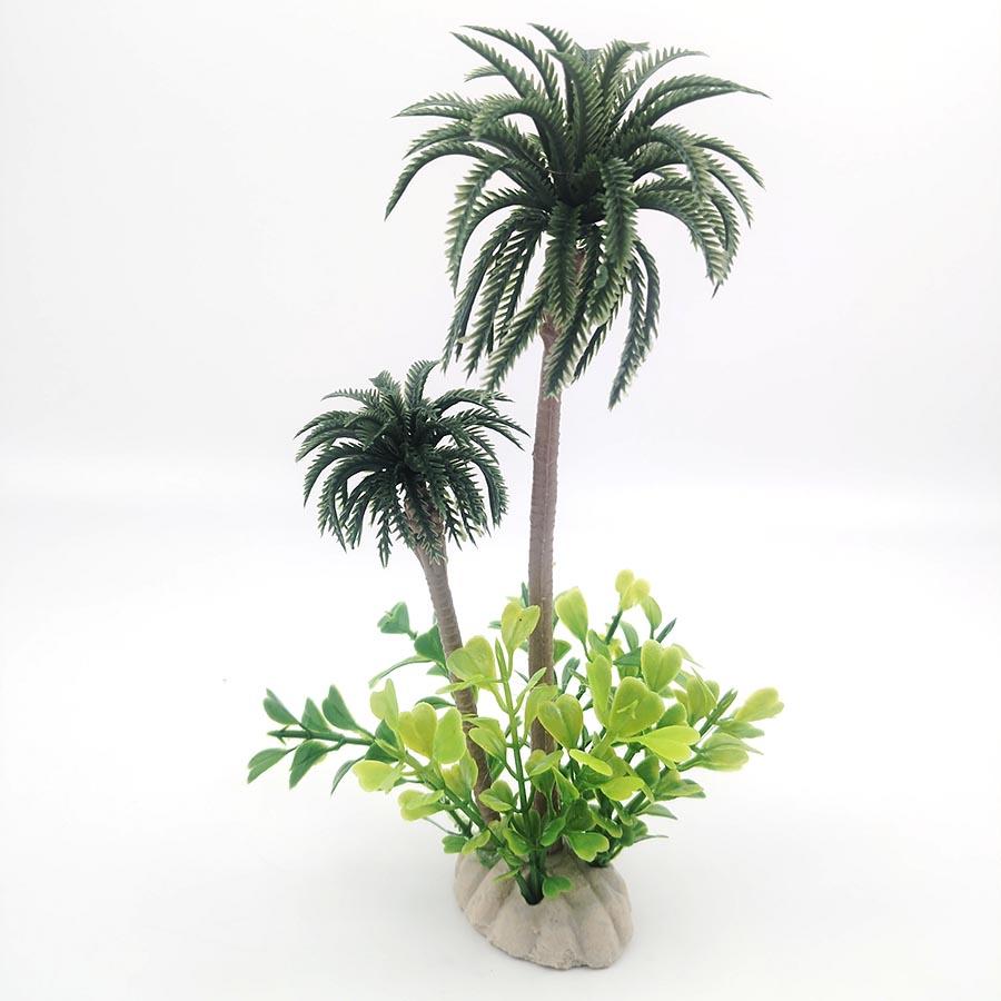 Fish Tank Coconut Palm Tree Artificial Plant Craft Landscape Aquarium Decoration Green Tree Accessories Ornament